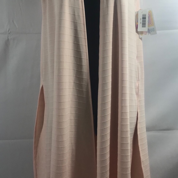 11. LuLaRoe Joy Vest Duster in Peach - Picture 2 of 7